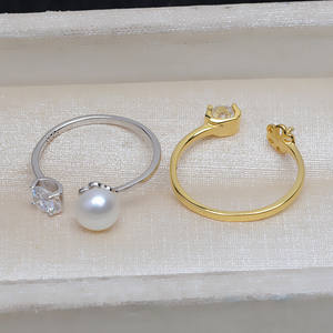 Accessoires de bijouterie DIY en argent S925, style simple, anneau de cheveux ouvrant en forme de pneu, avec support vide pour perles de 6 à 8 mm, taille 3975 mm - Product Image 2