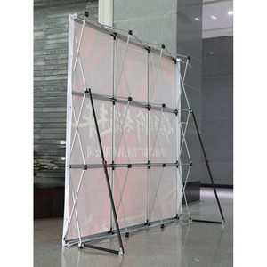 Portable 10x8ft Pop-up Display Banner <b>Stand</b> for <b>Weddings</b> Exhibitions Horizontal Fabric <b>Backdrop</b> Wall Aluminum Shelf Display Rack - Product Image 6