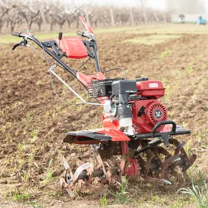 6Hp/8Hp/10Hp/12Hp Zongshen Gasoline/Diesel Engine Rotary Tiller Changchai Red Cultivator Land Cultivation Rotation Weeding Paddy