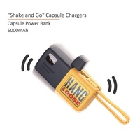 Nouveaux produits créatifs 20W 5000mAh Mini Power Bank portable avec écran LED Type-C Chargeur USB Alimentation mobile en gros