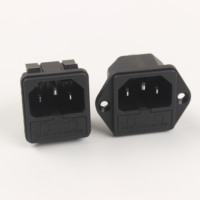 Prise secteur AC C14, interrupteur à bascule industriel, PDU, prise 3 broches, 10A 250V, non mis à la terre