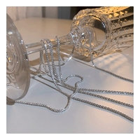 Collier fin en quartz clouté de diamants de style vintage noble et luxueux pour femmes accessoires de chaîne de serpent