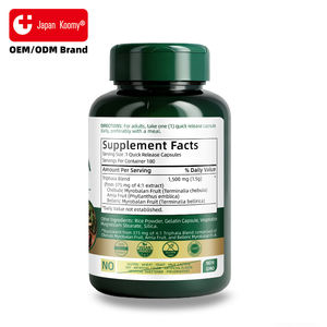 Fabricant de capsules de Triphala à marque privée, complément alimentaire à base de plantes, pour soutenir le système immunitaire, la digestion et le soutien du côlon. - Product Image 2