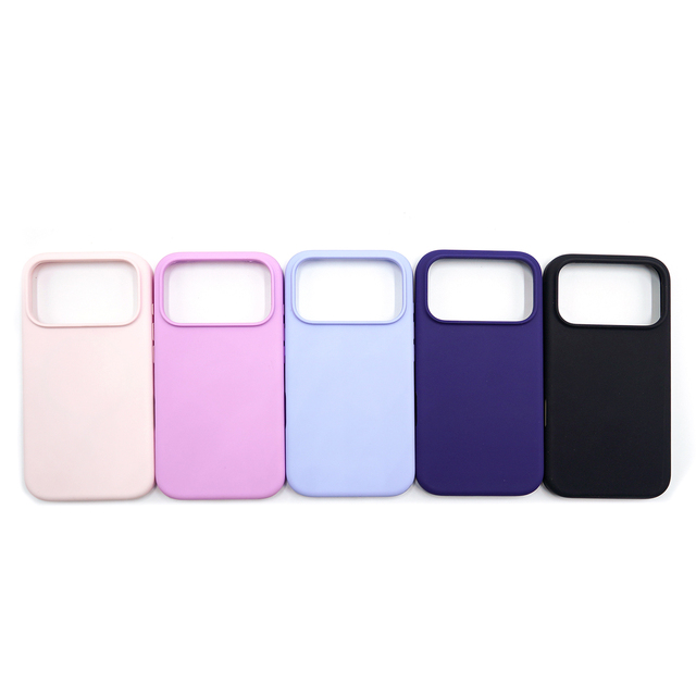For Phone Case Real Silicone Edge PC Back Microfiber Lining Magnetic Cover Waterproof 360 Protection Plain Design Air Cushion