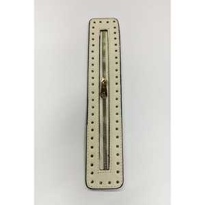 Salpa <b>Cream</b> Leather <b>Bag</b> with Zipper Key Features of the Product - Product Image 1