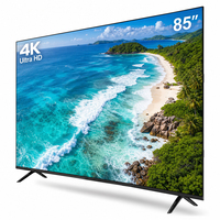 Téléviseur intelligent commercial 85 pouces 4K UHD LED pour affichage publicitaire intérieur, écran de cinéma ultra HD LED