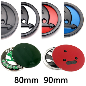 Emblema Adhesivo 3D de 90mm 80mm para Parrilla Delantera y Maletero Trasero de Coche SKODA Octavia Superb MK2 Fabia <span class=keywords><strong>Yeti</strong></span> A5 A7 Rapid Roomster - Product Image 1