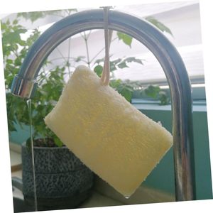Etiqueta privada personalizada 100% Natural Biodegradable Baño Ducha Exfoliante <span class=keywords><strong>Lufa</strong></span> Scrubber Organic Loofah Pad <span class=keywords><strong>Esponja</strong></span> para el cuerpo o plato - Product Image 2