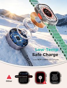 Câble de charge multi-appareils 3-en-2 pour montre et iPhone, en aluminium et nylon, connecteurs USB-A/USB-C, idéal pour les voyages, le camping, la croisière et l'utilisation en voiture - Product Image 5
