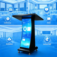 Pantalla LED para Podio de Tamaño Personalizable, Tablero de Mensajes Digitales con Texto Desplazable Programable para Actividades de Oratoria