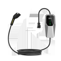 Nuevo Cargador Portátil para Vehículos Eléctricos de Nivel 2 de 3.5KW, Carga CA TIPO 2 para Uso en el Hogar y Viajes, Corriente Ajustable de 8A, 10A, 13A y 16A