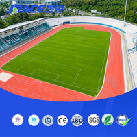 Revêtement en spray JRACE, surface entièrement en PU, base en caoutchouc SBR pour installations sportives