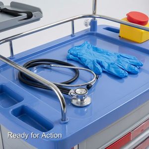 Chariot médical moderne en alliage d'aluminium de Keling Medical pour une mobilité légère - Product Image 4