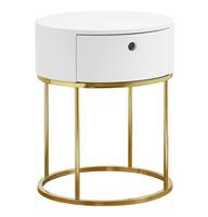 Minimaliste P2 MDF fer lit Table d'appoint stockage cuit au four peinture chambre meubles pour maison appartement salon