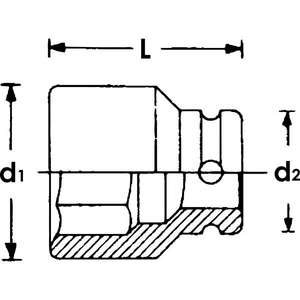 VIGOR - V5182 Douille pour clé à chocs 3/4 ''-DOUILLES ET ACCESSOIRES IMPACT EAN 4047728051828 - Product Image 2