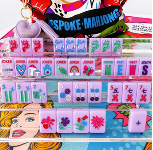 Lucky Charms FRENCH LAVENDER Jeu de Mahjong Américain en Acrylique Tuiles de Mahjong Thème Designer Précommande Vente en Gros Usine - Product Image 1