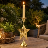 Porte-bougie en métal nordique en forme d'étoile, de cœur et d'arbre de Noël pour la décoration de table, de la maison et des fêtes