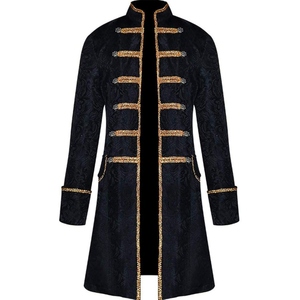 <b>Men</b> Medieval Steampunk Frock Coat Jacquard Tailcoat Gothic Victorian Costume Jacket Halloween <b>Cosplay</b> 4 XL - Product Image 1
