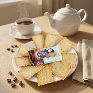 Biscuits Cifena Coffee Braka 150g, craquelins croustillants, saveur café Robusta, en-cas cuits, service ODM OEM - Product Image 1
