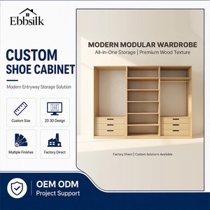 <span class=keywords><strong>Armadio</strong></span> in Legno Personalizzato con Specchio <span class=keywords><strong>e</strong></span> Cabina <span class=keywords><strong>Armadio</strong></span>, Guardaroba di Lusso in Legno per Camera da Letto, Produzione OEM - Product Image 1