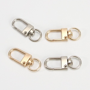 Anahtarlık <span class=keywords><strong>Metal</strong></span> Döner Klips Çinko Alaşımlı Kordon Klipsleri Kolay Bağlantı için Döner Kancalı Donanım - Product Image 2