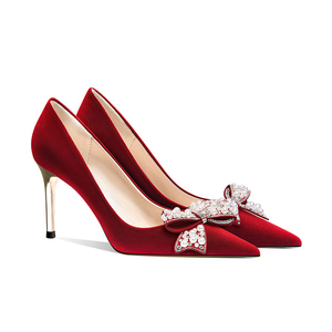 <span class=keywords><strong>Scarpe</strong></span> Eleganti da Donna <span class=keywords><strong>con</strong></span> <span class=keywords><strong>Tacco</strong></span> Alto per Matrimoni e Feste, Stile Lussuoso, Estive, <span class=keywords><strong>Rosse</strong></span>, <span class=keywords><strong>con</strong></span> <span class=keywords><strong>Tacco</strong></span> a Spillo - Product Image 2