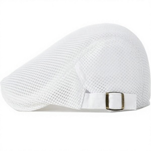 Béret personnalisé en gros style anglais en coton unisexe tendance style artiste à calotte plate réglable pour l'extérieur hiver - Product Image 1