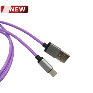 2 en 1 doble precio barato cableado Usb <span class=keywords><strong>a</strong></span> <span class=keywords><strong>un</strong></span> 2,0 de Nylon trenzado de cargador de Cable Micro Usb - Product Image 2