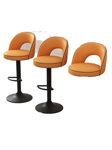Modern Nordic Stainless Steel <b>Adjustable</b> Bar <b>Stool</b> for Home Bar Dining Hotel Use Golden Finish Counter <b>Height</b> High Chair - Product Image 2
