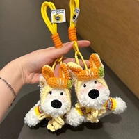 Porte-clés peluche chiot West Highland White Terrier, boîte mystère, jouet doux, pendentif mignon pour sac à dos, breloque de sac, cadeau surprise mystère