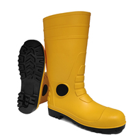 Bottes en PVC aux couleurs personnalisables avec protection et embout en acier, bottes de sécurité S4, vente directe d'usine, bottes en caoutchouc