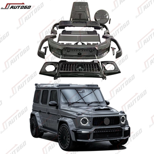 Kit de Carrocería de Fibra de Carbono para Benz W464, Actualización a W465 <span class=keywords><strong>B</strong></span>, Parachoques Delantero y Trasero Anchos, Rejilla, Pasos de Rueda, Luces Diurnas, Lámpara de Escalón - Product Image 1