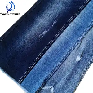 K927 Cina fornitori di tessuto denim stretch di cotone poliestere tessuto fiammato tessuto denim in Foshan Guangdong