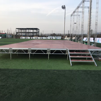 Plateforme de scène mobile antidérapante en aluminium pour église, mariage, concert, événement scolaire, installation de système de treillis d'éclairage DJ