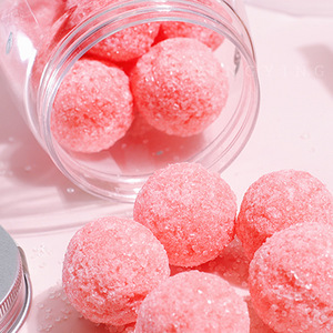 Benutzer definierte Großhandel Nourish Round Peeling Körper peeling Bad Glatte Haut Entfernen Sie abgestorbene Haut Zeichnung Sugar Candy Scrub Ball - Product Image 2