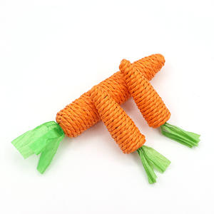 Juguete para masticar mascotas con rábano anudado, piedras de sonido integradas, juego de dentición interactivo para gatos, compañeros, cuerda de algodón sin BPA, estimulación de textura - Product Image 5