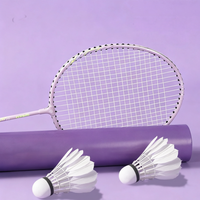 Volants de badminton hybrides en plumes d'oie de classe A avec tête en liège sandwich – Durables, légers et professionnels pour l'extérieur