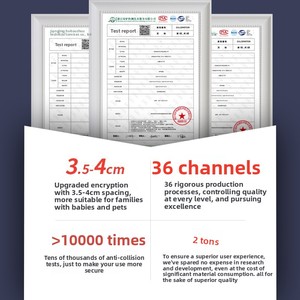 <span class=keywords><strong>Barrière</strong></span> de Sécurité Renforcée <span class=keywords><strong>pour</strong></span> Animaux de Compagnie, Anti-Chute <span class=keywords><strong>pour</strong></span> Chats et Chiens, <span class=keywords><strong>pour</strong></span> Balcon Intérieur, Sans Perçage, avec Verrouillage Automatique - Product Image 2
