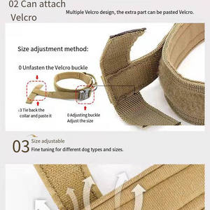 <span class=keywords><strong>Collar</strong></span> de Perro Antiguo de 3.8cm para Perros Grandes, para Senderismo y Entrenamiento al Aire Libre, Color Verde, Hebilla de Metal, <span class=keywords><strong>Collar</strong></span> Táctico de Nailon Resistente con Asa - Product Image 3