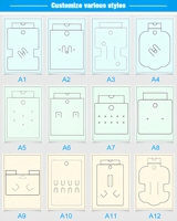 Carte de présentation de bijoux haut de gamme personnalisable, adaptée à tous types de présentations de bijoux sur comptoirs et pour l'emballage transfrontalier