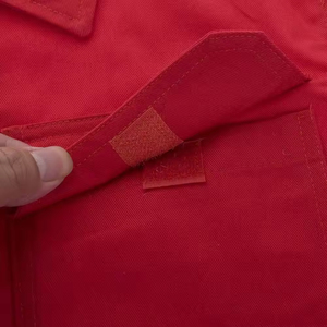 Combinaison en coton sergé durable avec fermeture éclair avant et manches longues pour vêtements de travail professionnels et protection sur le chantier pour hommes - Product Image 5