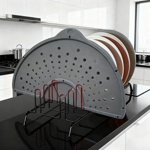 Écran anti-éclaboussures d'huile en silicone pliable et réutilisable résistant à la chaleur <span class=keywords><strong>pour</strong></span> cuisinière, protection de poêle <span class=keywords><strong>pour</strong></span> la cuisson du bacon, écologique - Product Image 5