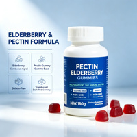 Gummies de Pectine à la Sureau Vegan Sans Gluten Marque Blanche OEM – Complément Alimentaire 60 Gummies 180g