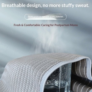 Cintura Addominale in <span class=keywords><strong>Carbone</strong></span> di Bambù Conforme FDA con Ganci e Chiusure in Plastica per Supporto Materno Prenatale e Postpartum - Product Image 3