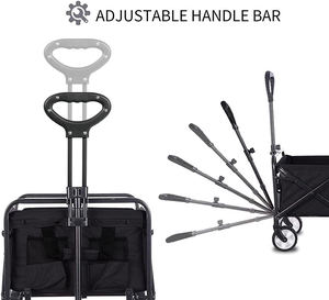 E-RIKE Buiten Opvouwbare Strandwagenkar Zware <span class=keywords><strong>Trolley</strong></span> Opvouwbare Opvouwbare Kampeerwagen Handkarren Met Tafel - Product Image 3