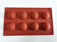 Moule à gâteau en silicone demi-sphérique grande taille (6, 8, 15, 24 cavités) pour mousse et chocolat