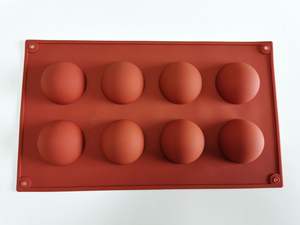 Moule à gâteau en silicone demi-sphérique grande taille (6, 8, 15, 24 cavités) pour mousse et chocolat - Product Image 6