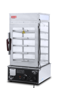 Vitrine chauffante commerciale 1,2 kW à 5 niveaux avec température réglable pour <span class=keywords><strong>boulangerie</strong></span>, restauration rapide, café et traiteur - Product Image 3