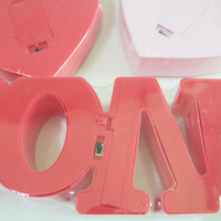 Creative LED néon lumière signe amour coeur fête de mariage décoration néon lampe saint valentin anniversaire décor à la maison nuit lampe cadeau