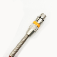 Câble adaptateur micro en gros personnalisé de 2 m, mono/stéréo, jack mâle 3,5 mm vers XLR 3 broches femelle avec ressort métallique de protection